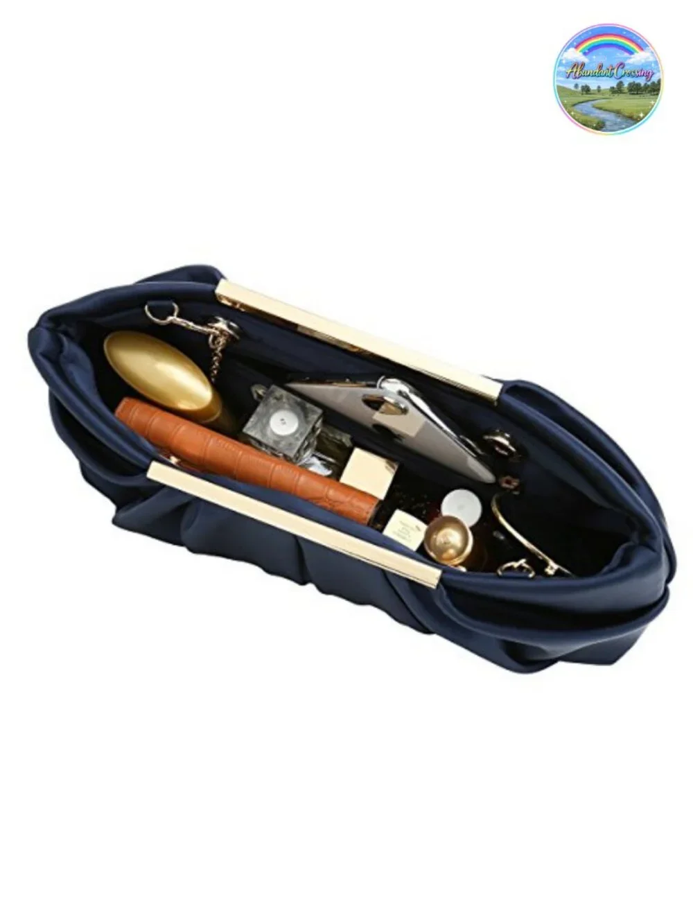 Women's Pleated Satin Evening Clutch Bag with Detachable Chain, Formal Party